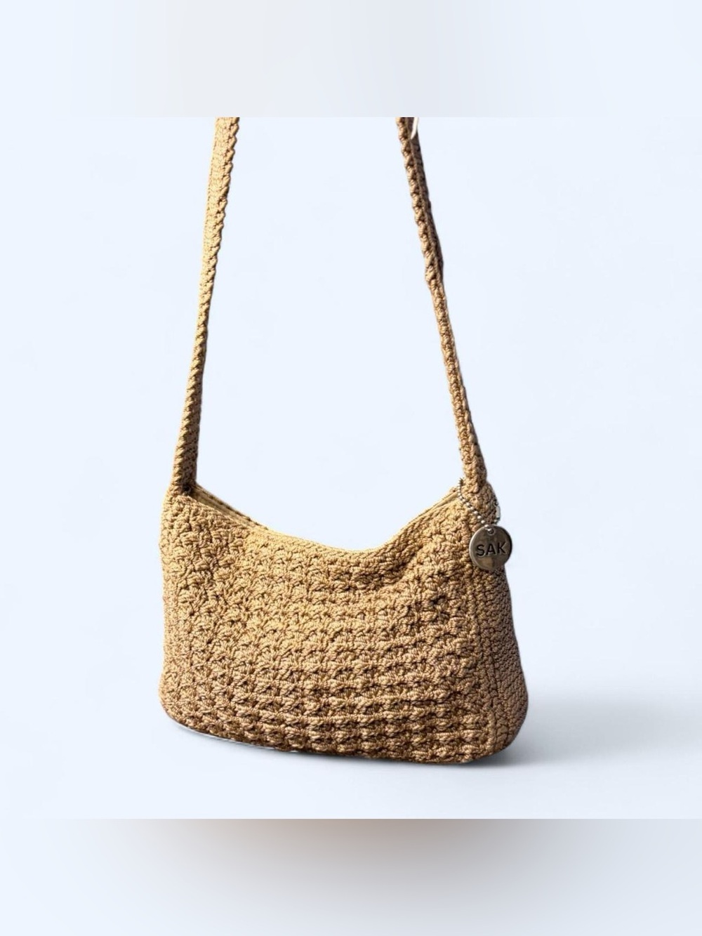 The Sak Woven Straw Shoulder Bag - Tan - Picture 2 of 7